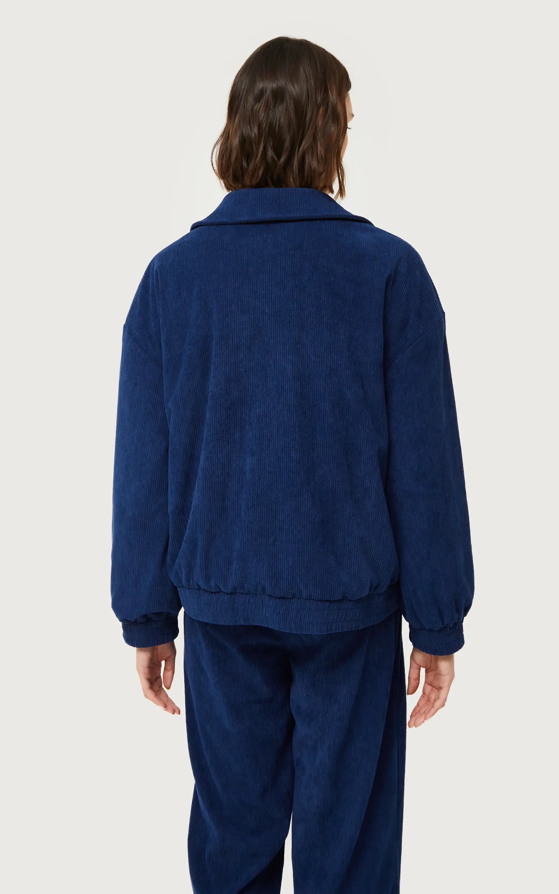 Blue Corduroy Bomber