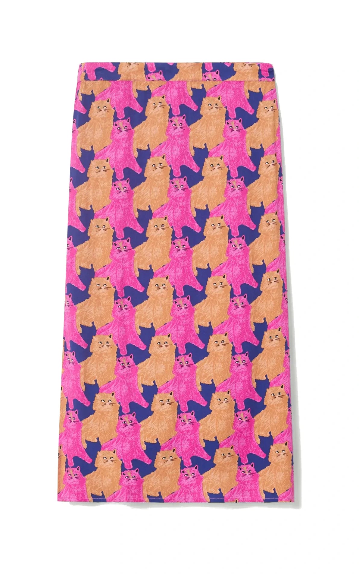 Compania Fantastica - Midi Skirt With Cat Print