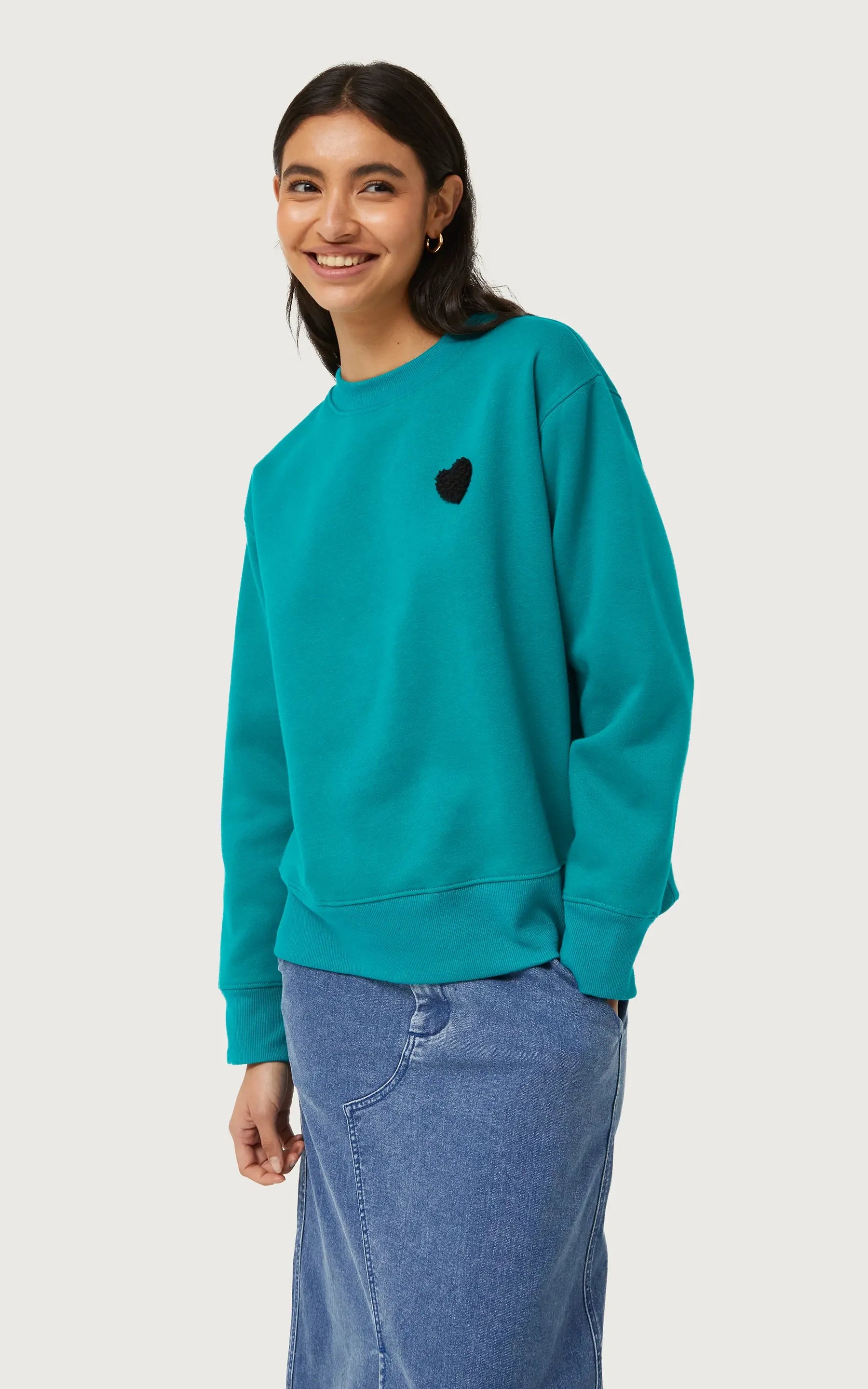 Compania Fantastica - Blue Heart Patch Sweatshirt