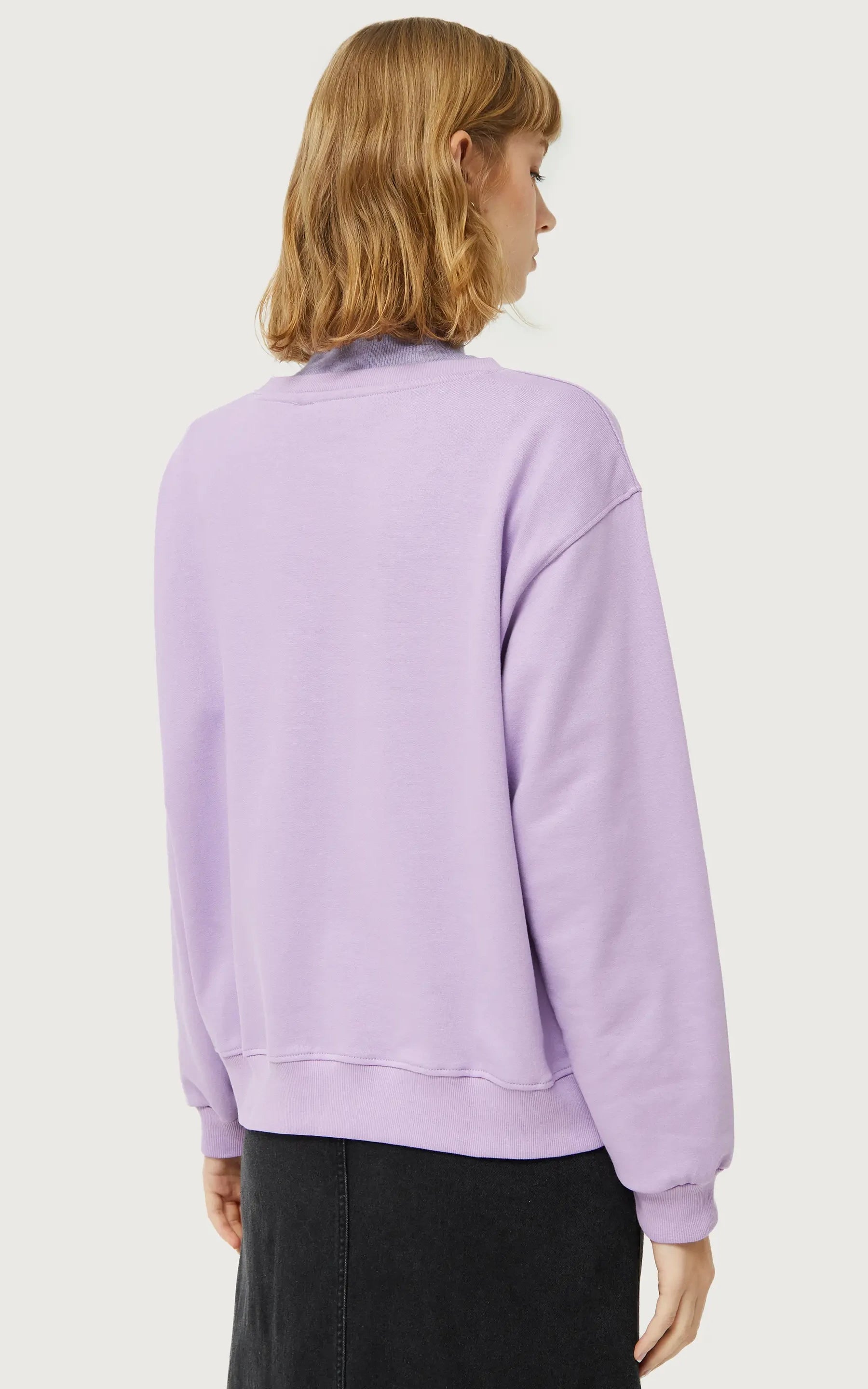 Compania Fantastica - Sweatshirt With Lilac Heron Print