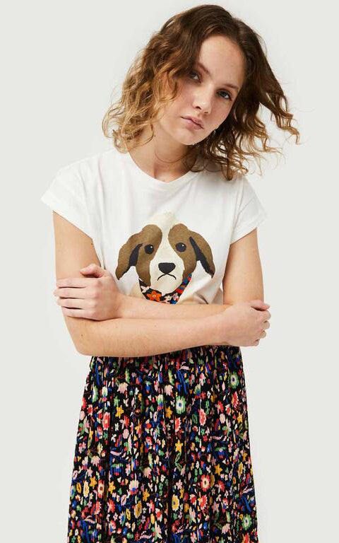 Compania Fantastica - T-shirt With Dog Print