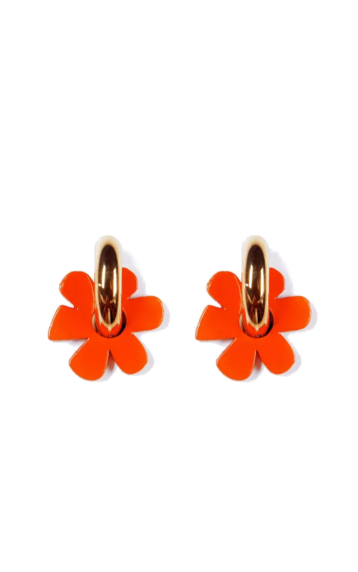 Capucine Earrings Oranje Fluo