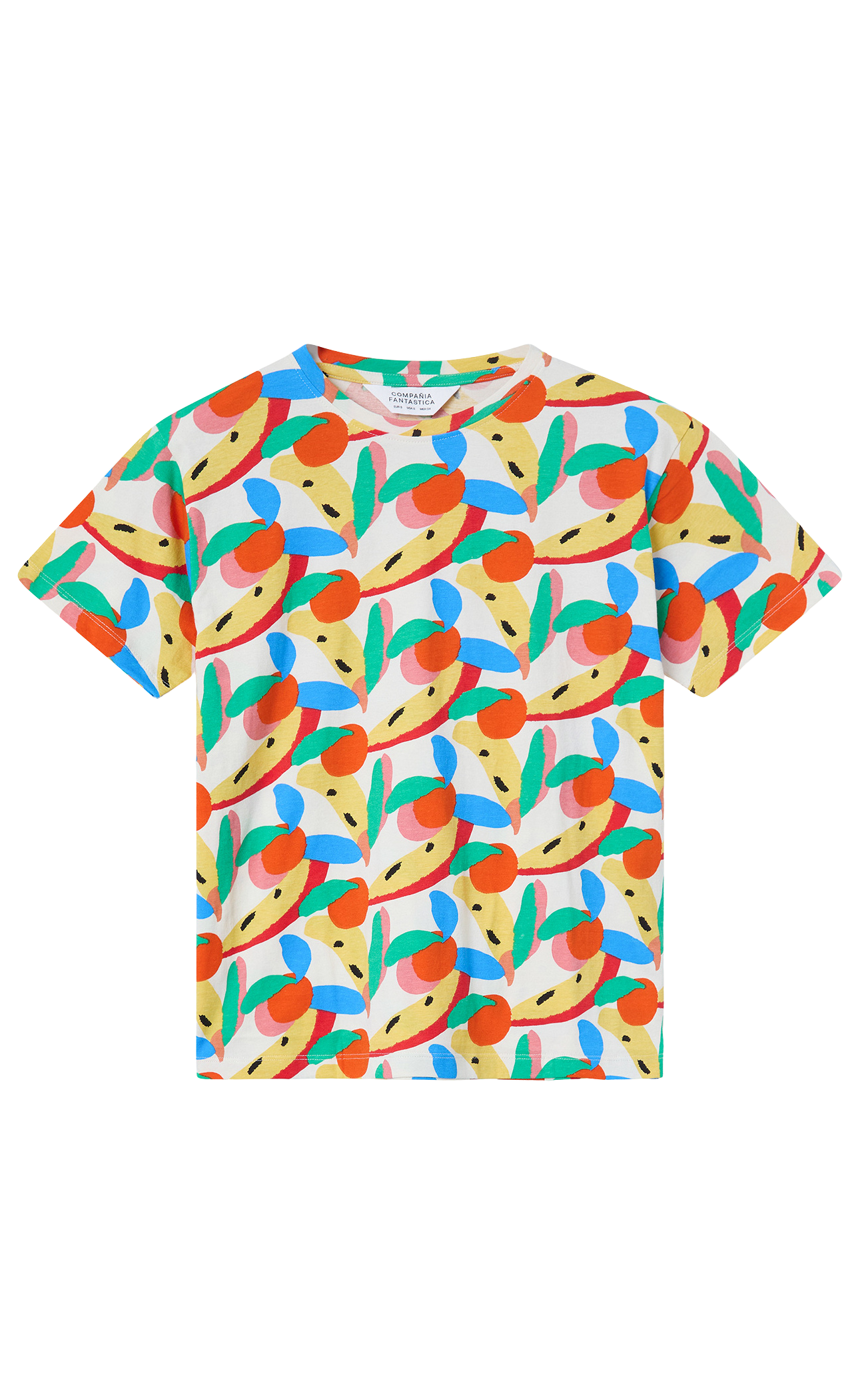 Compania Fantastica - T-shirt With Tutti Frutti Print Small