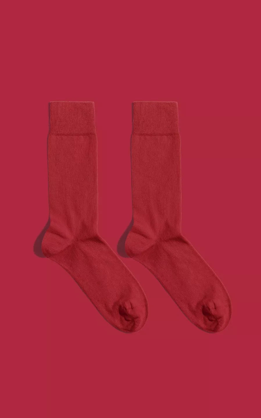 Banana Socks Webshop - Solid Colour Socks Red