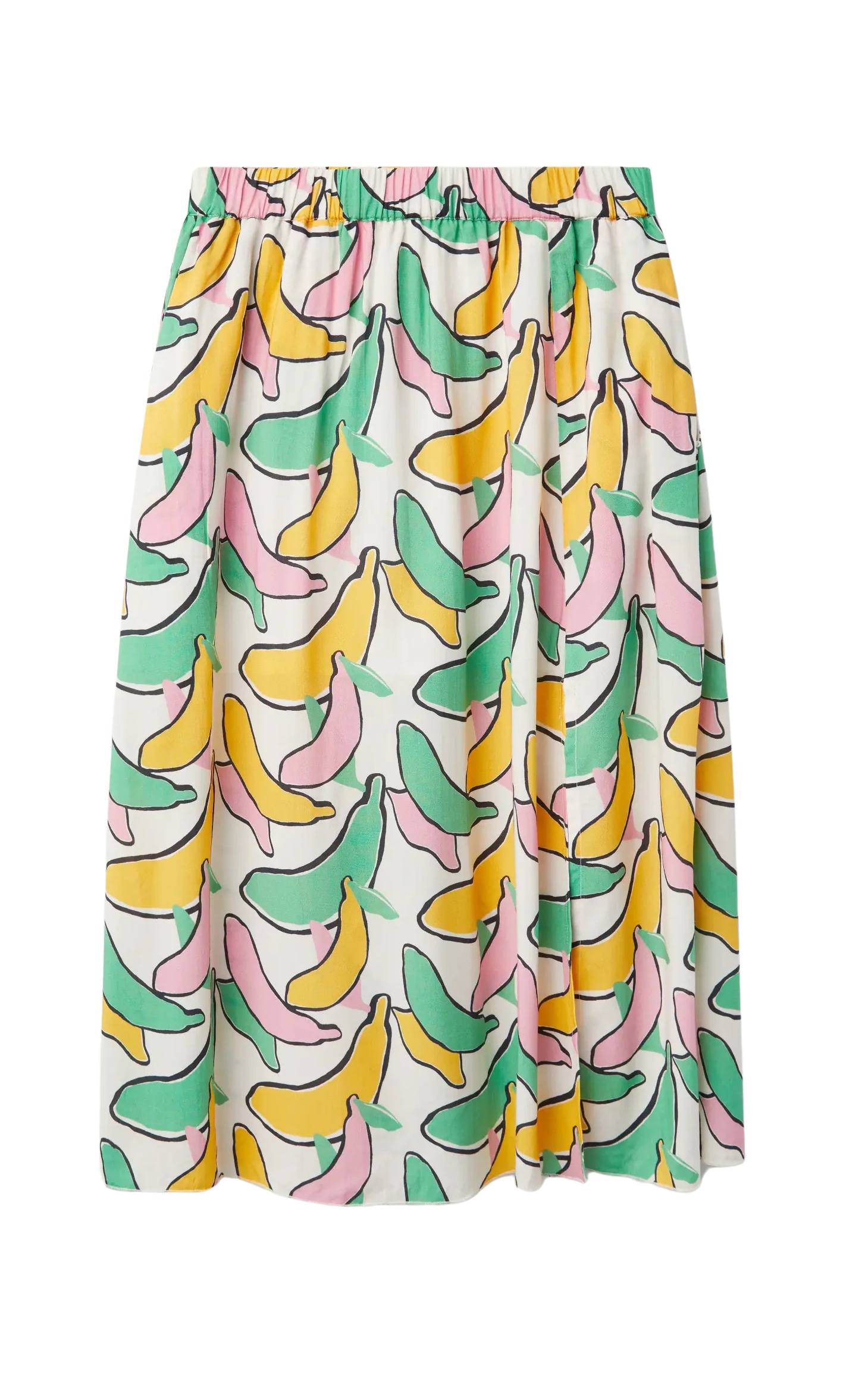 Compania Fantastica - Banana Print Midi Skirt