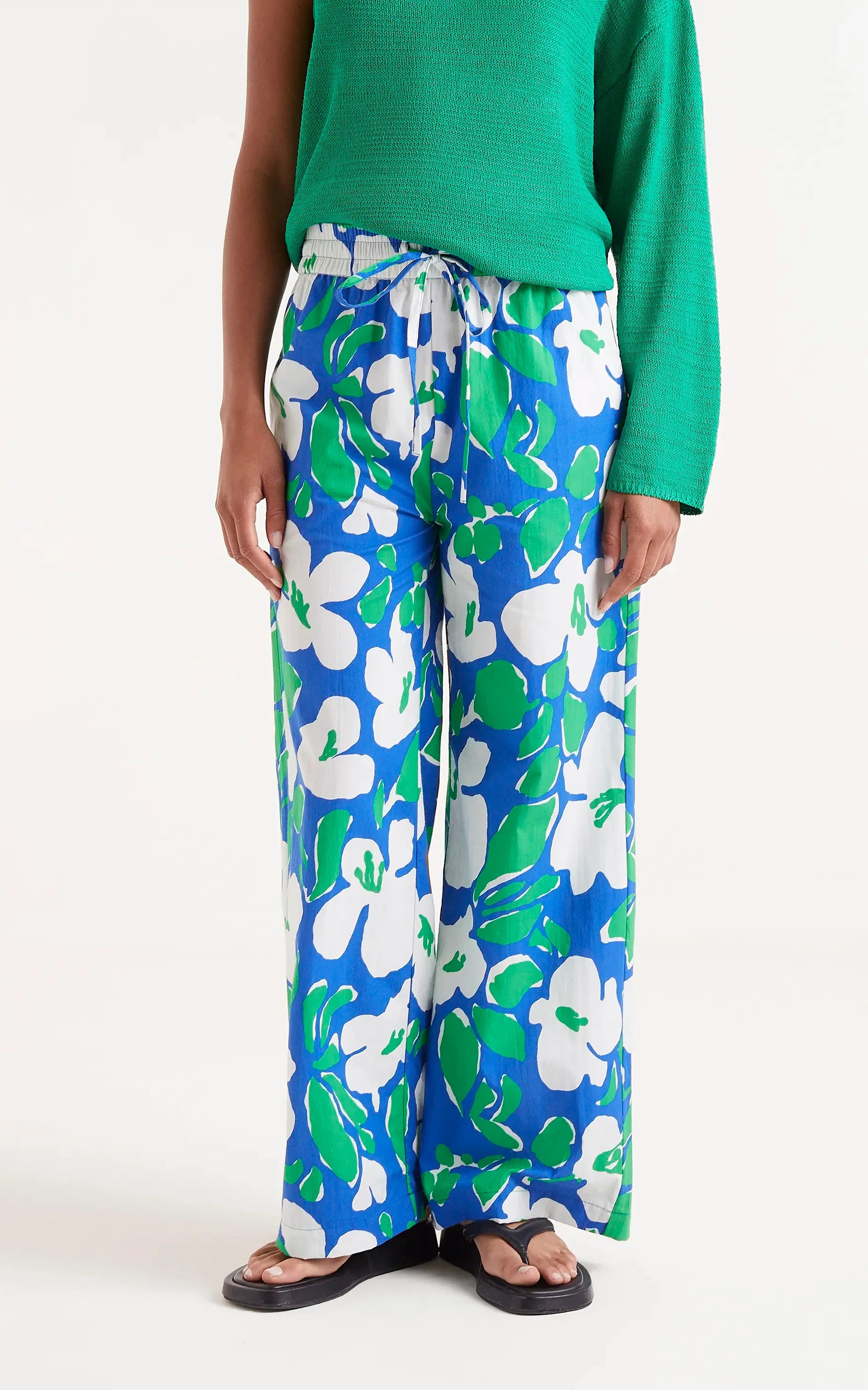 Compania Fantastica - Bosco Floral Print long Trousers