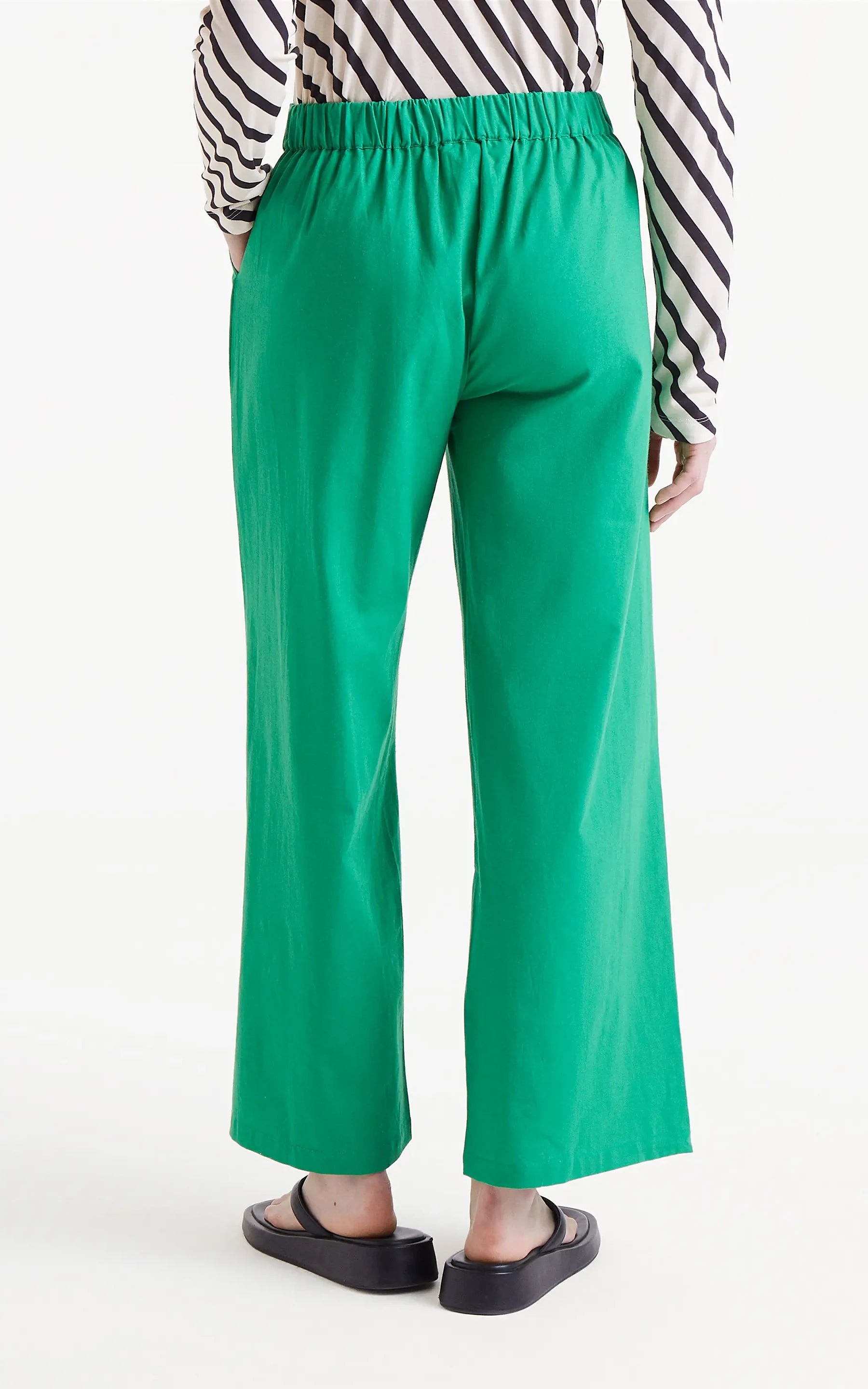 Compania Fantastica - Green Straight Buttoned Trousers