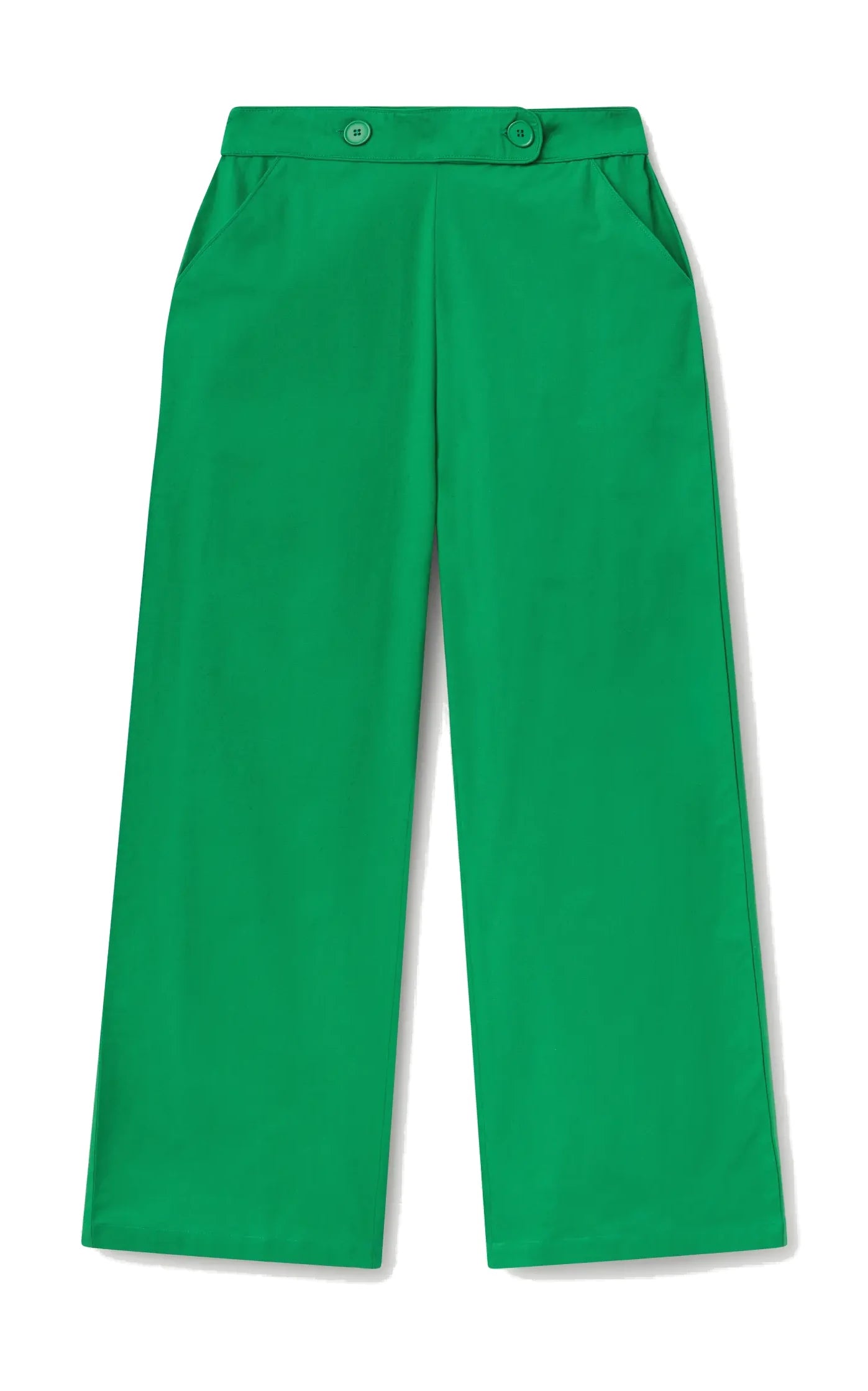 Compania Fantastica - Green Straight Buttoned Trousers