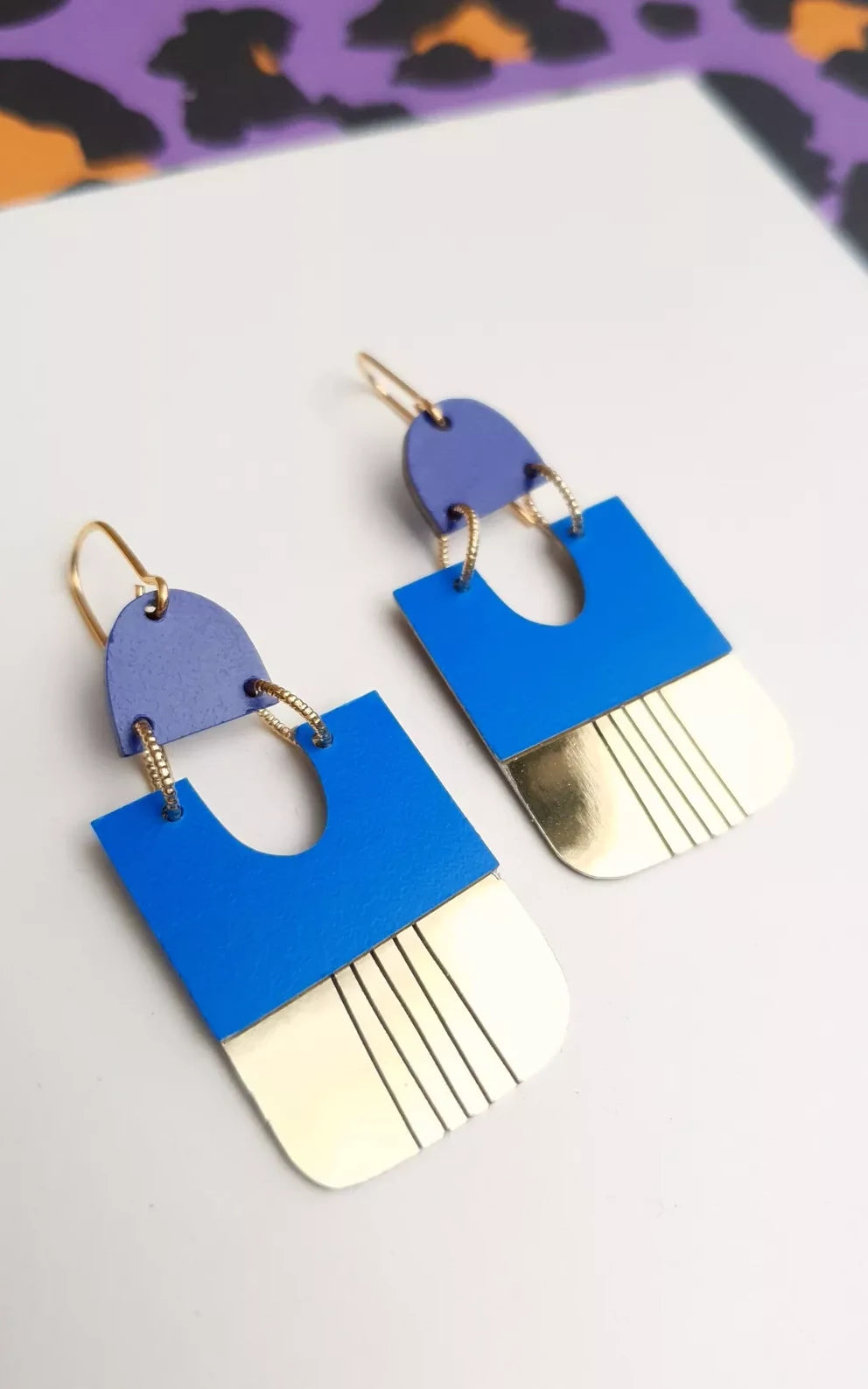 Bobbies Earrings Electric Blue