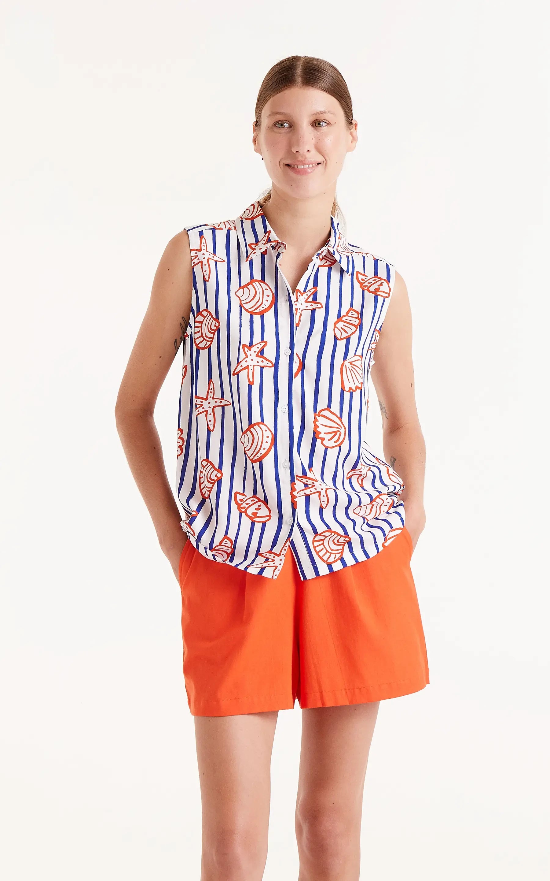 Compania Fantastica - Nemo Striped Print Shirt