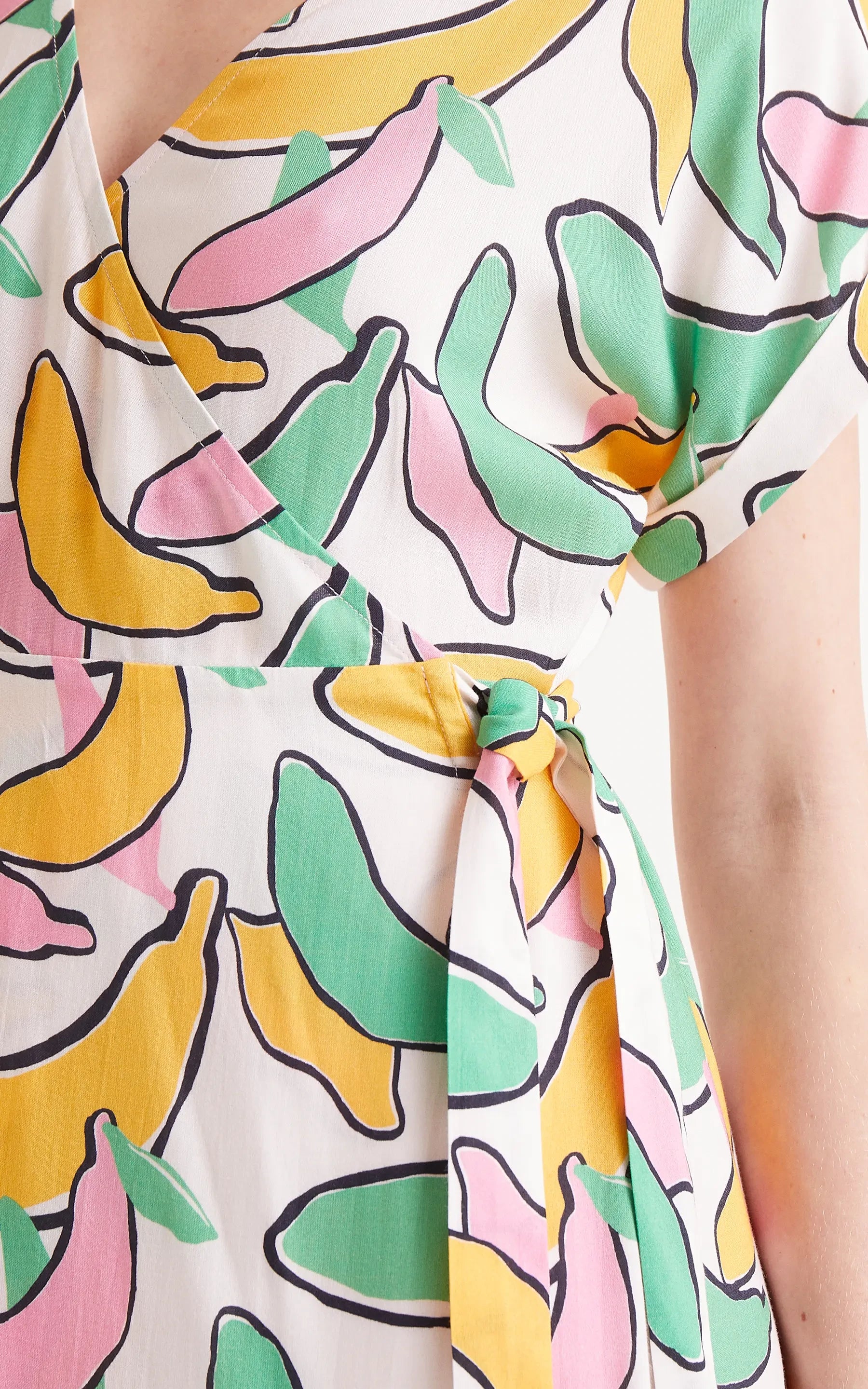 Compania Fantastica - Banana Print Midi Dress