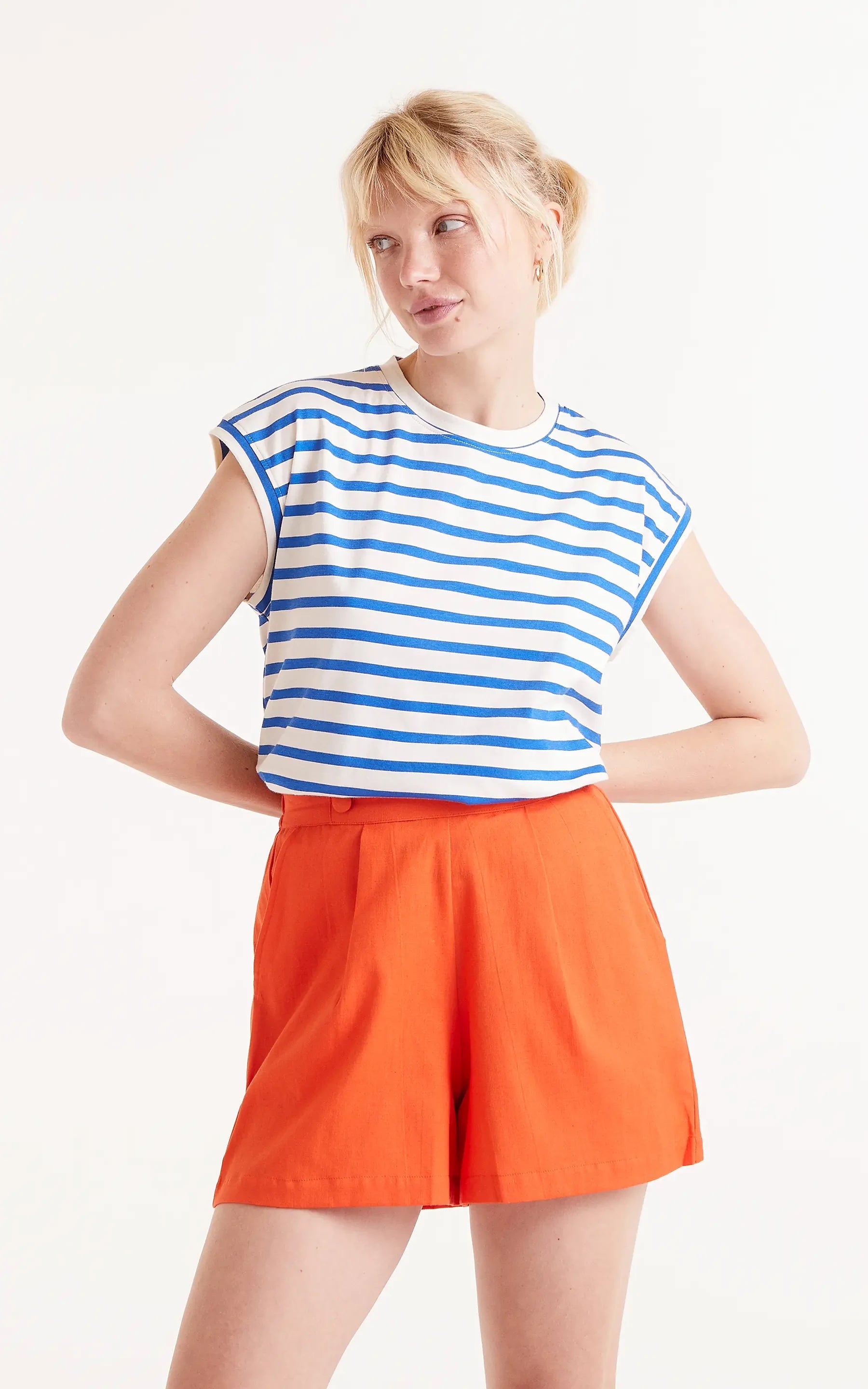 Compania Fantastica - Blue Striped T-shirt