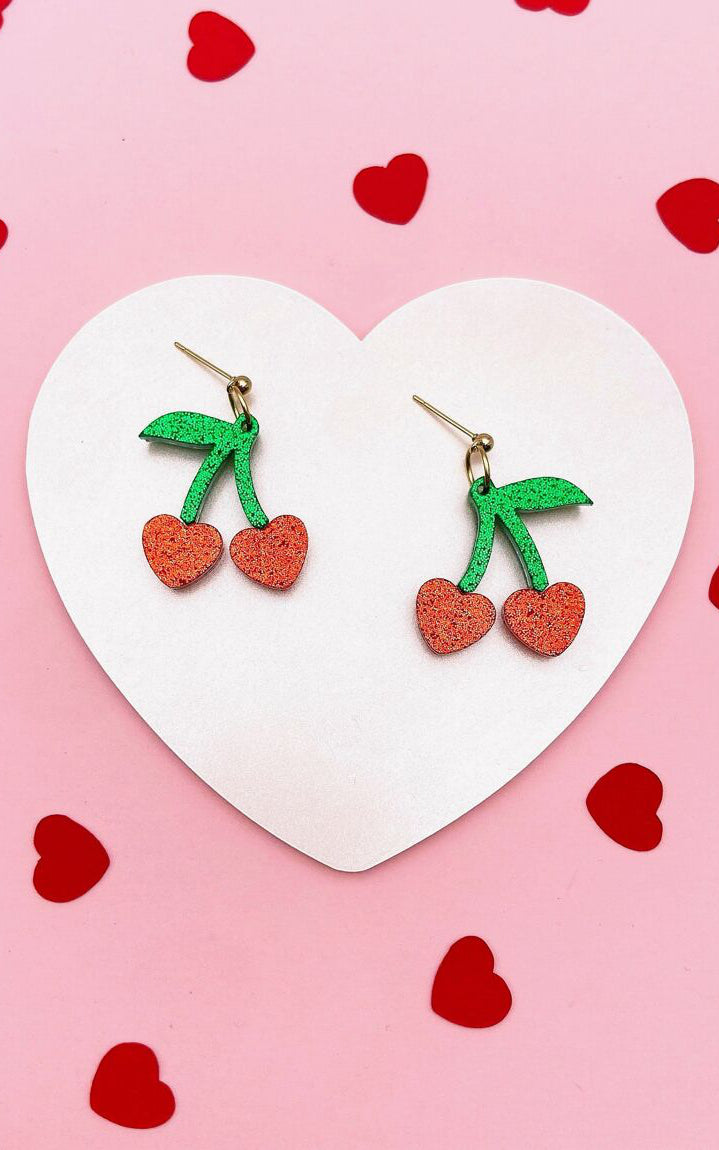 Cherry Hearts Earrings