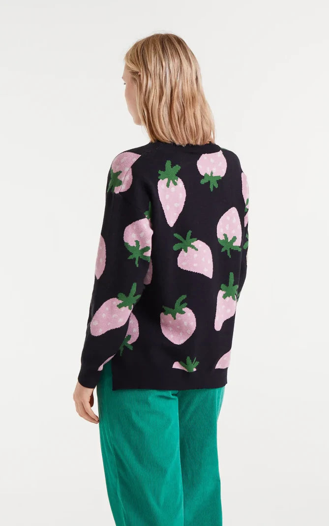 Jacquard Knit Sweater Morango