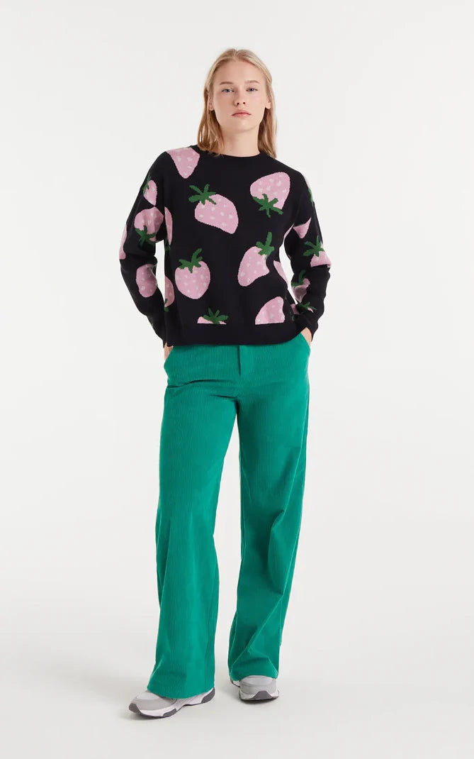 Jacquard Knit Sweater Morango