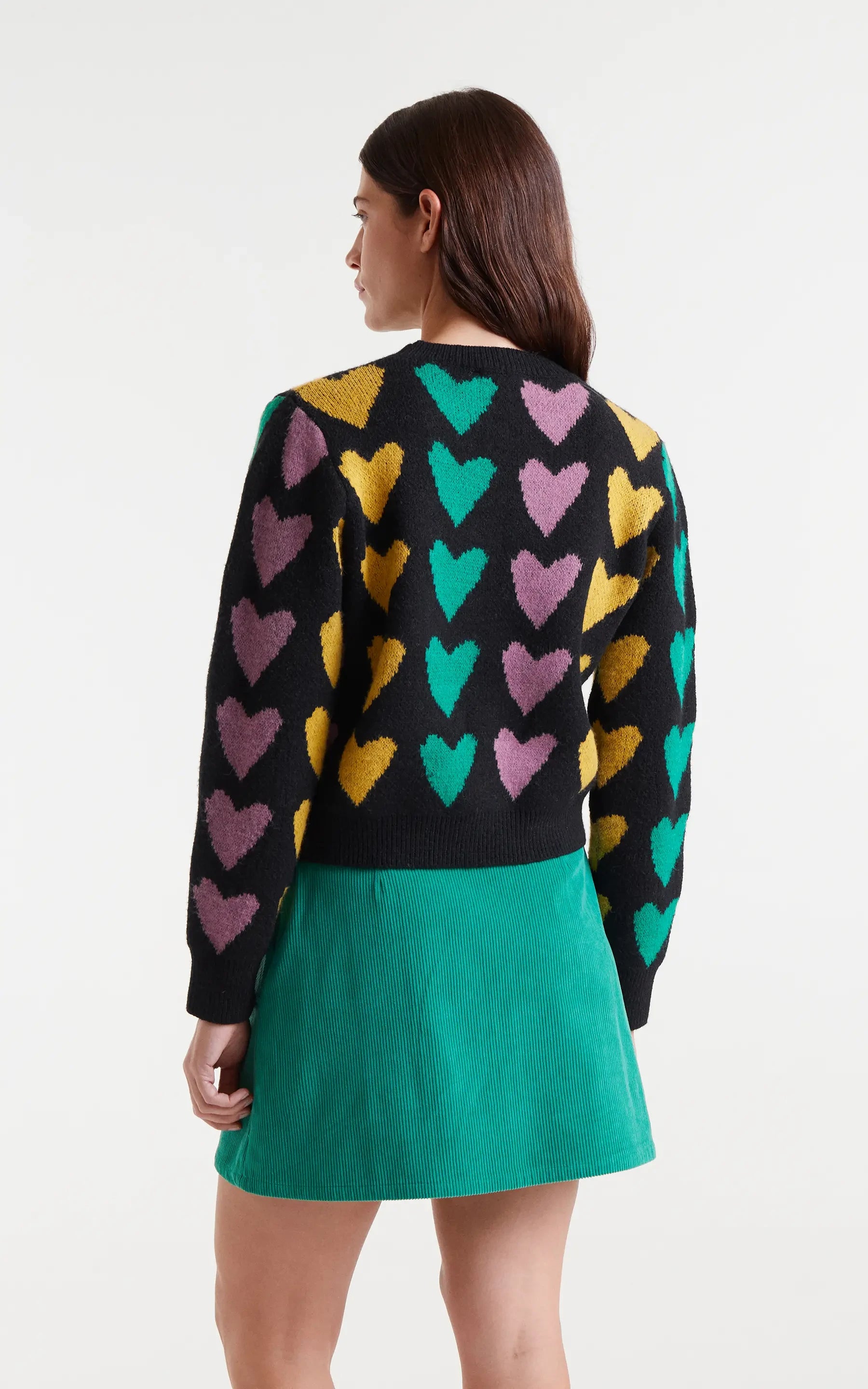 Jacquard Knit Jersey Cupido Lines Print