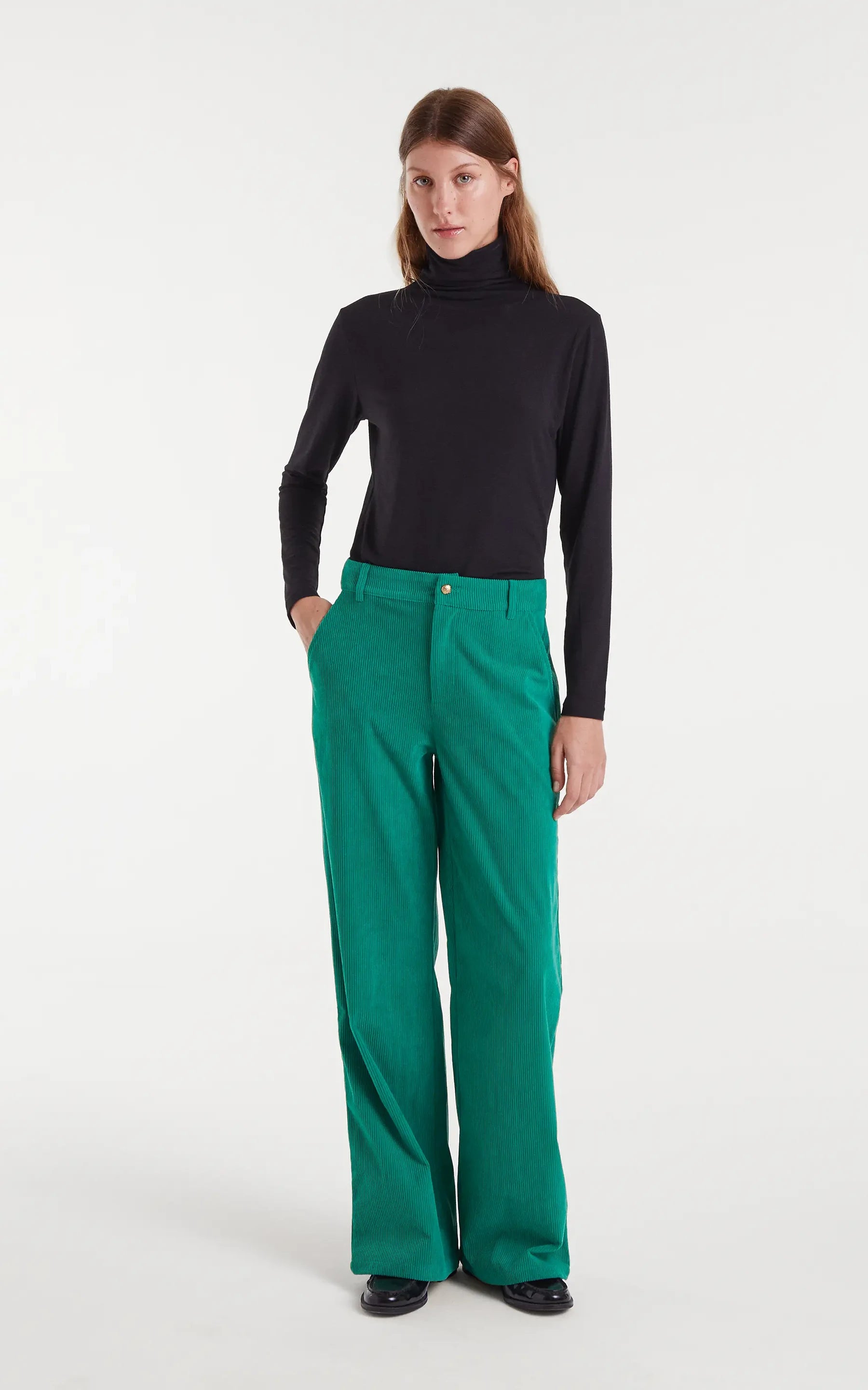 Green Corduroy Pants