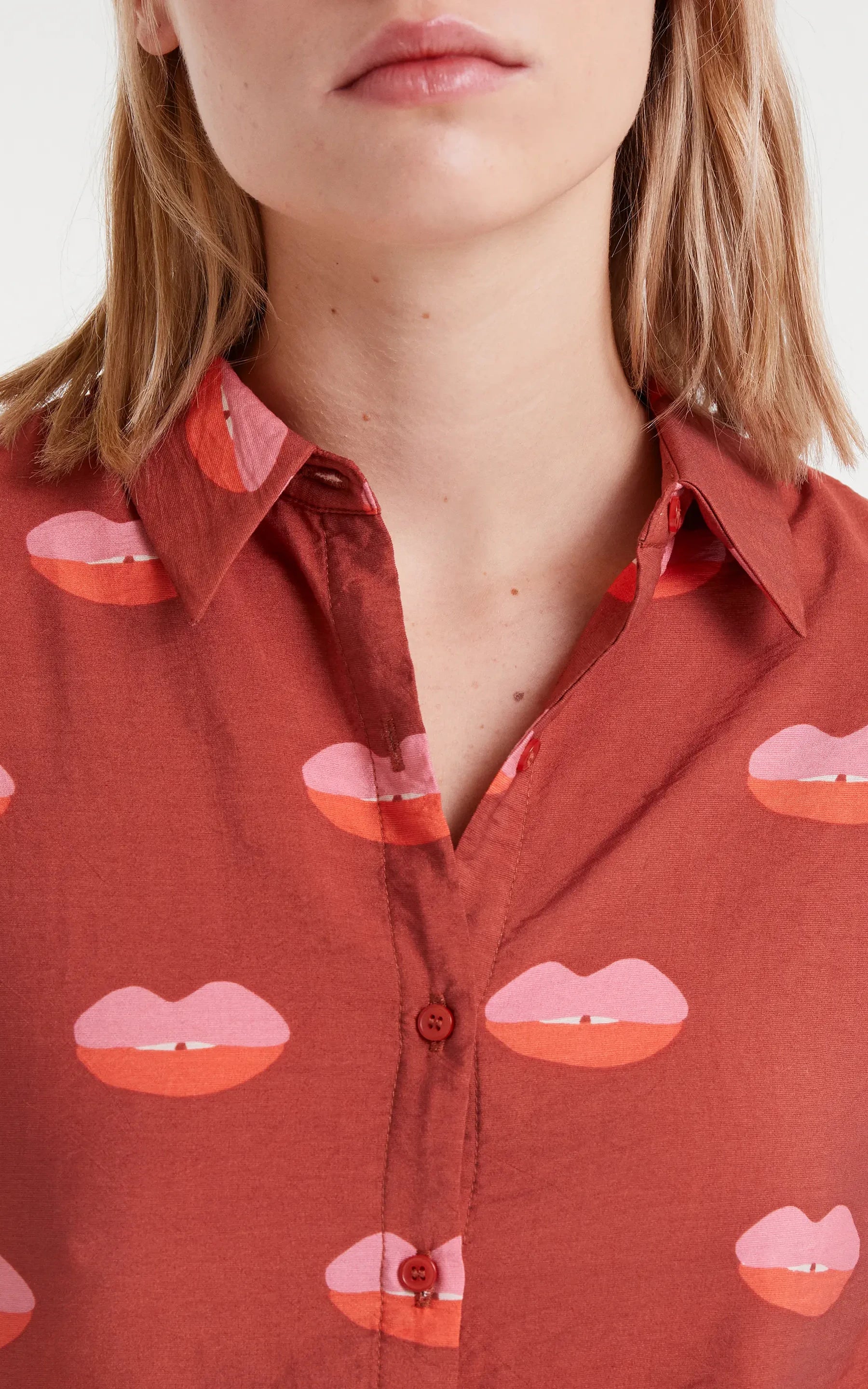Shirt Lips Print