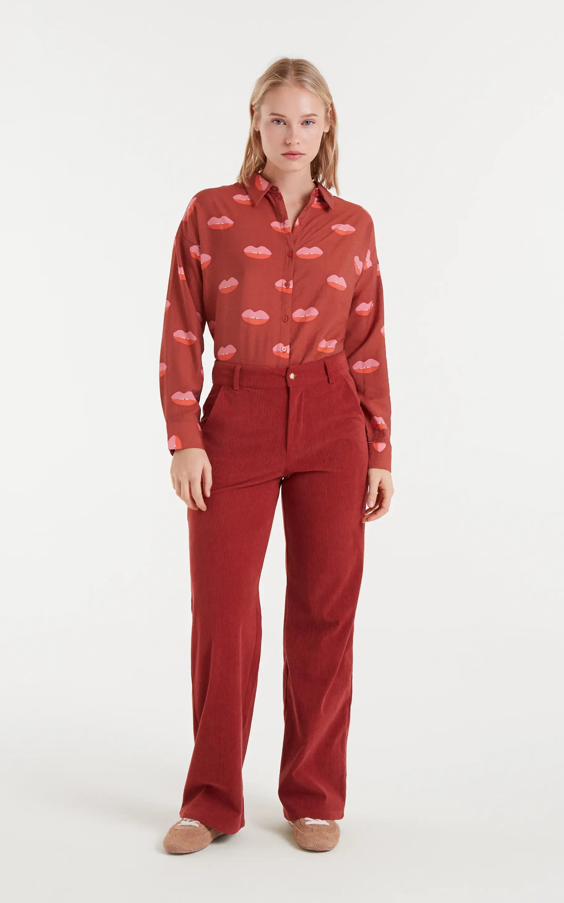 Shirt Lips Print