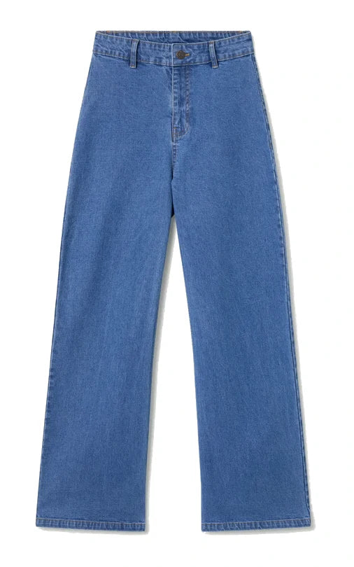 Jeans Heart Embroidery