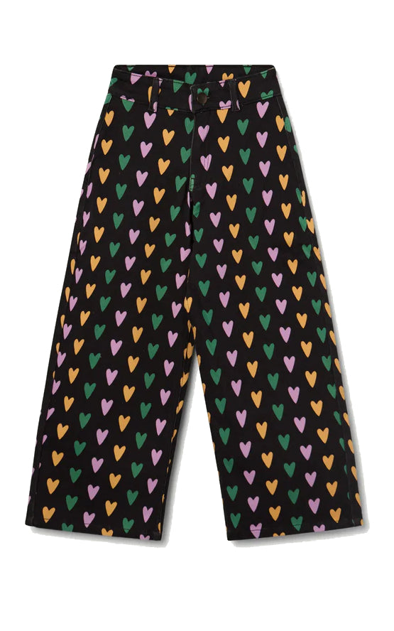 Jeans With Cupid Lines Print