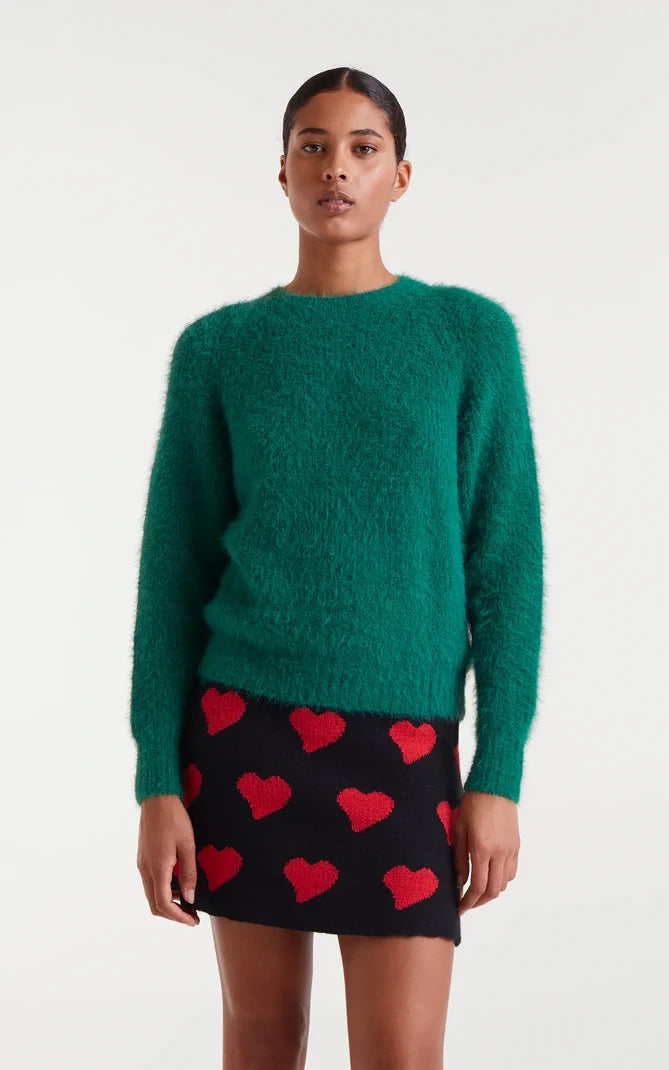 Compania Fantastica - Green Textured Knit Sweater