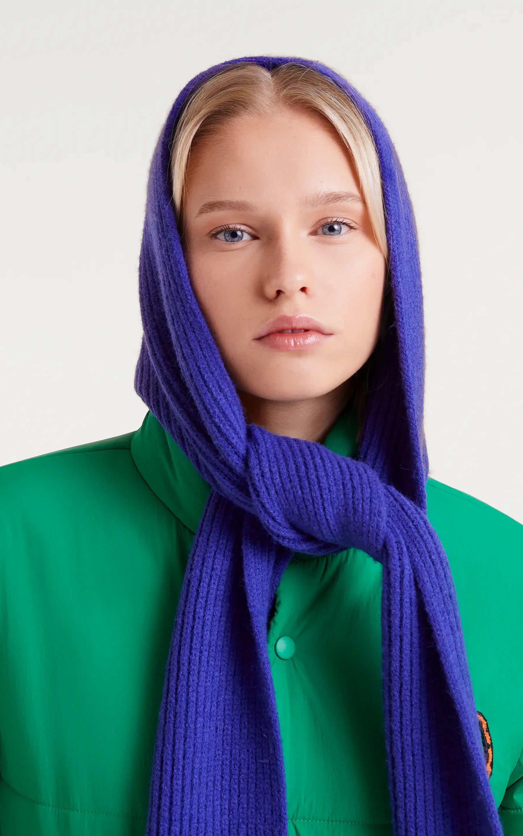 Compania Fantastica - Fine Knit Blue Beanie Hat