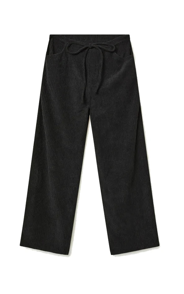 Compania Fantastica - Black Corduroy Straight Pants