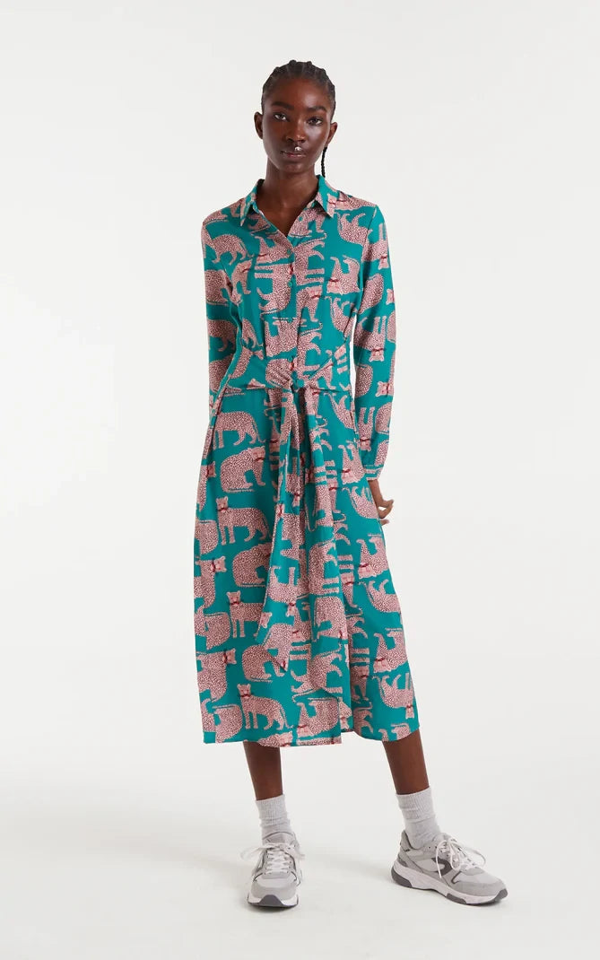 Compania Fantastica - Onca Print Midi Dress