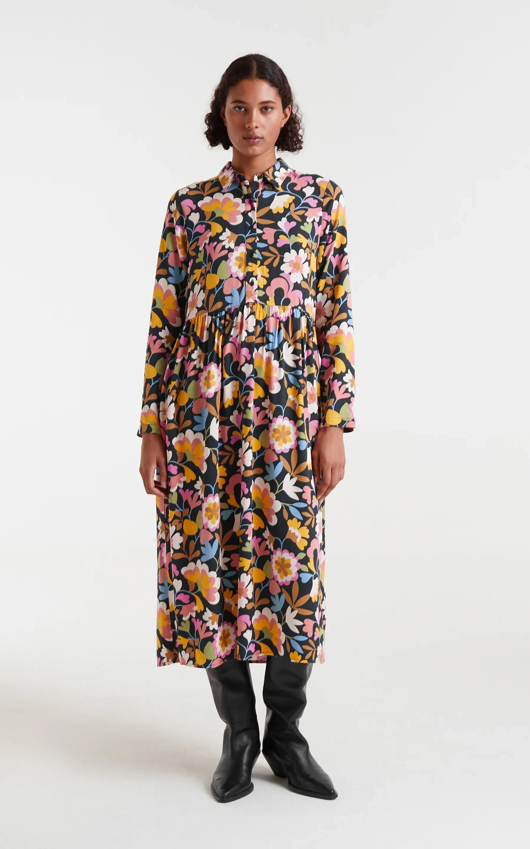 Compania Fantastica - Baboushka Print Midi Dress