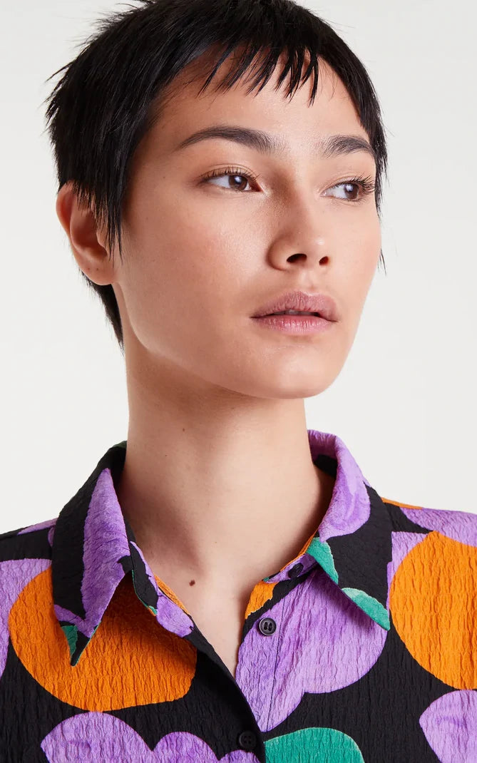 Compania Fantastica - Apricot Print Shirt