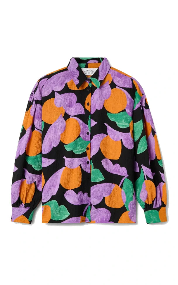 Compania Fantastica - Apricot Print Shirt