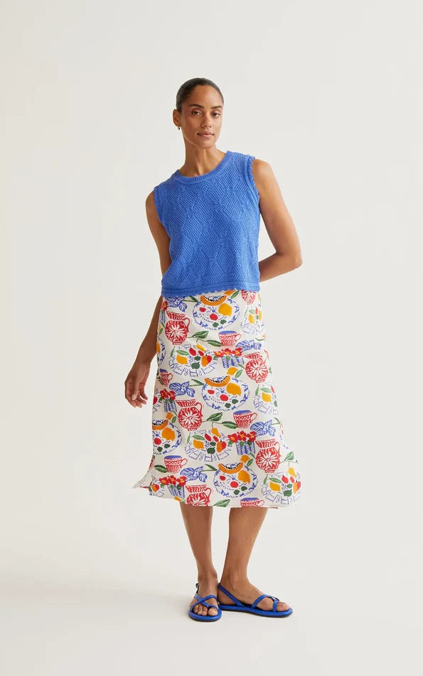 Compania Fantastica - Lush Print Midi Skirt