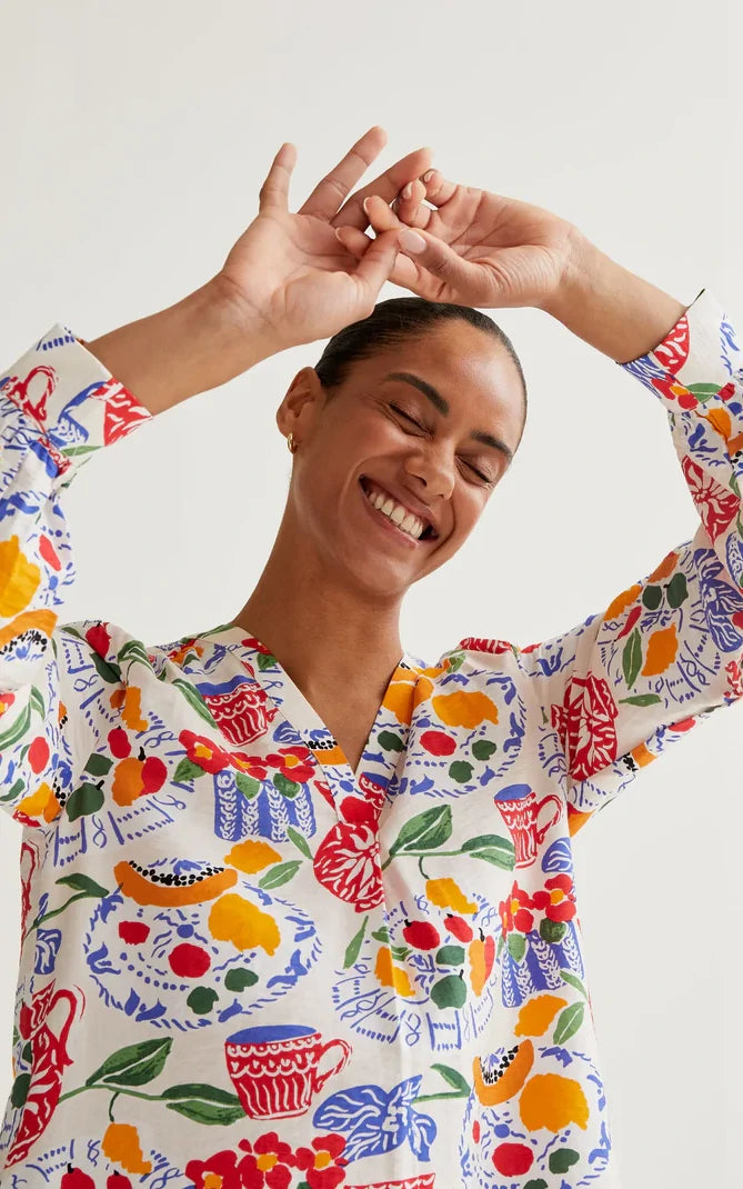 Compania Fantastica - Lush Print Short Dress