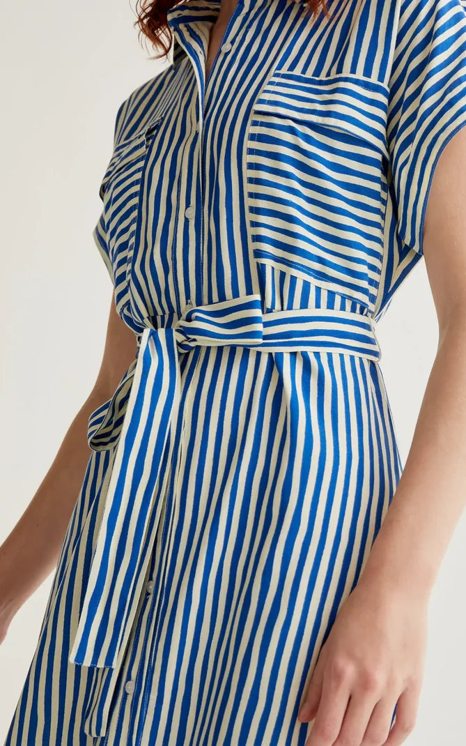 Compania Fantastica - Lavagna Blue Print Midi Dress