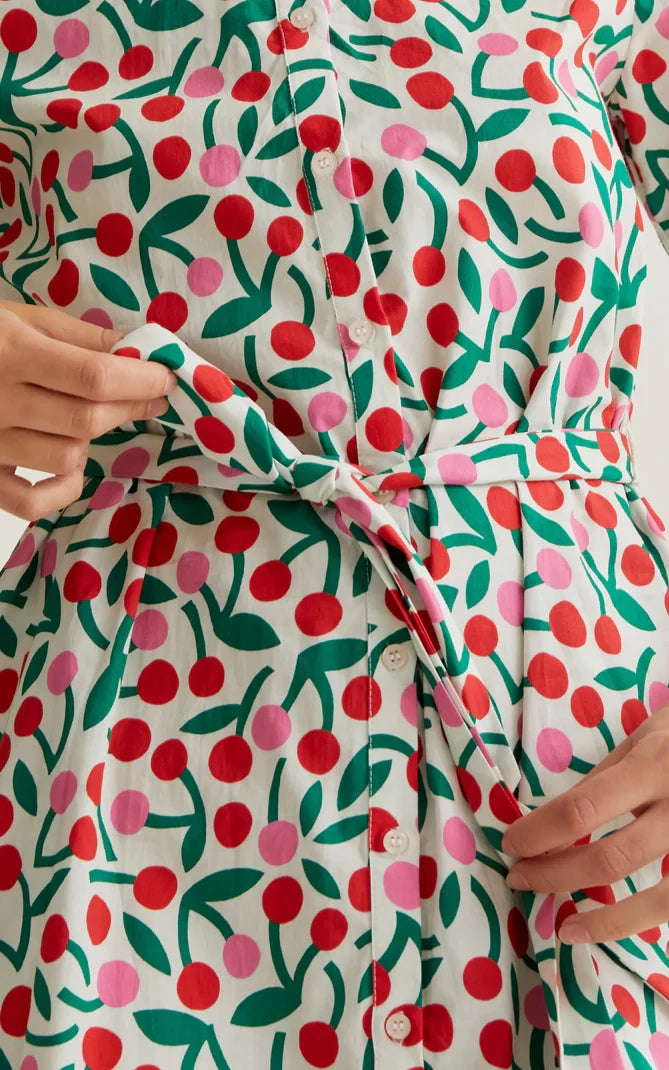 Compania Fantastica - Short Dress With Cherry Print