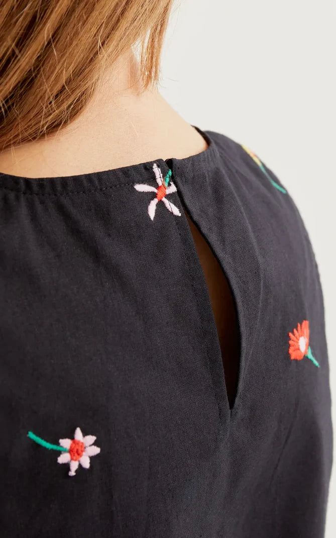 Compania Fantastica - Black Gardener Flowers Print Tank Top