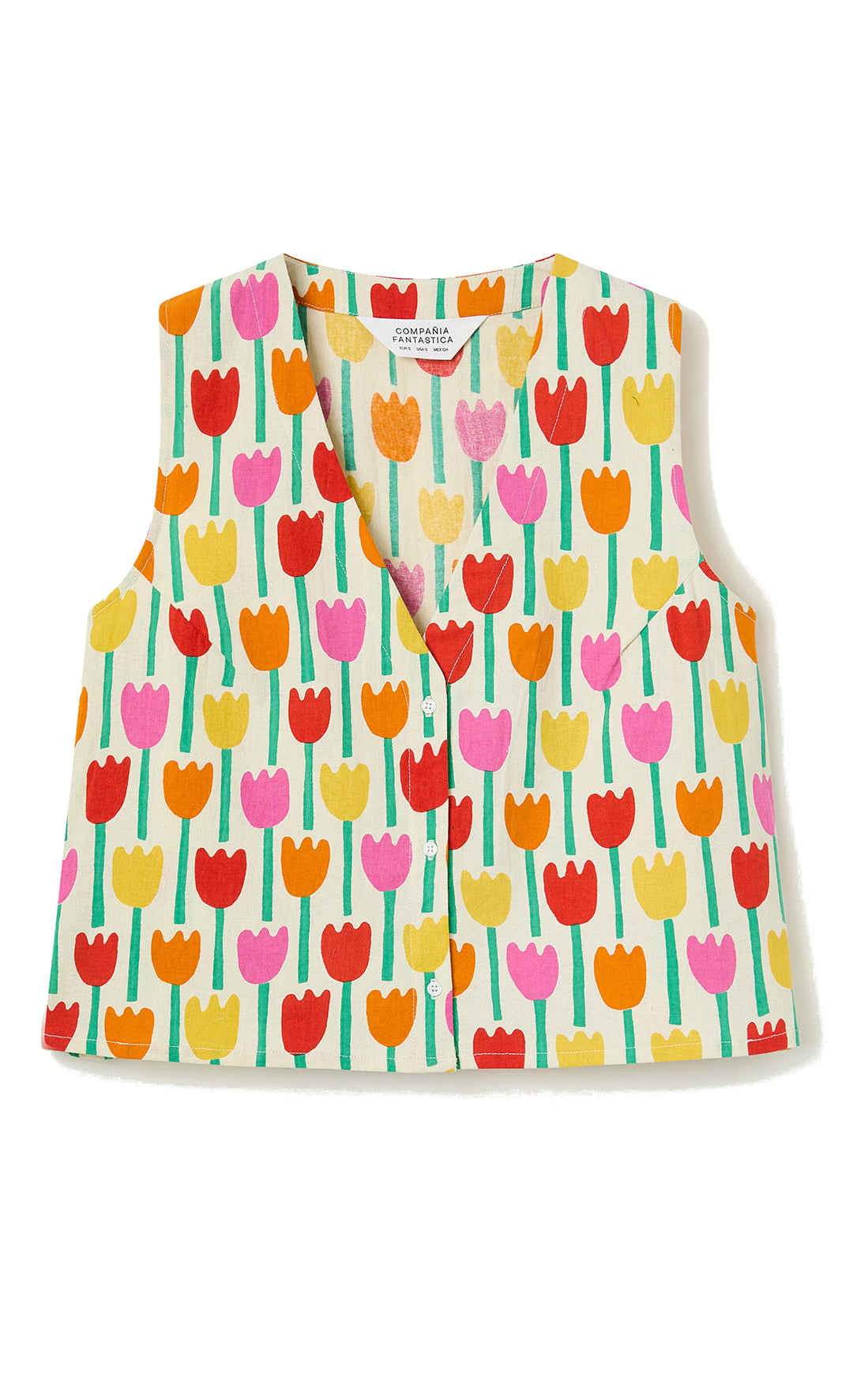 Sleeveless Tulip Top