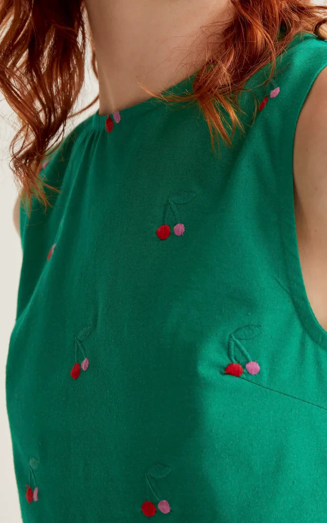 Compania Fantastica - Top With Green Cherries Print