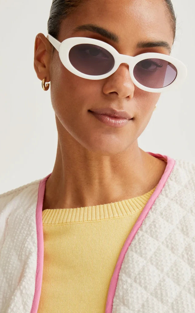 Compania Fantastica - White Jacket With Contrasting Piping