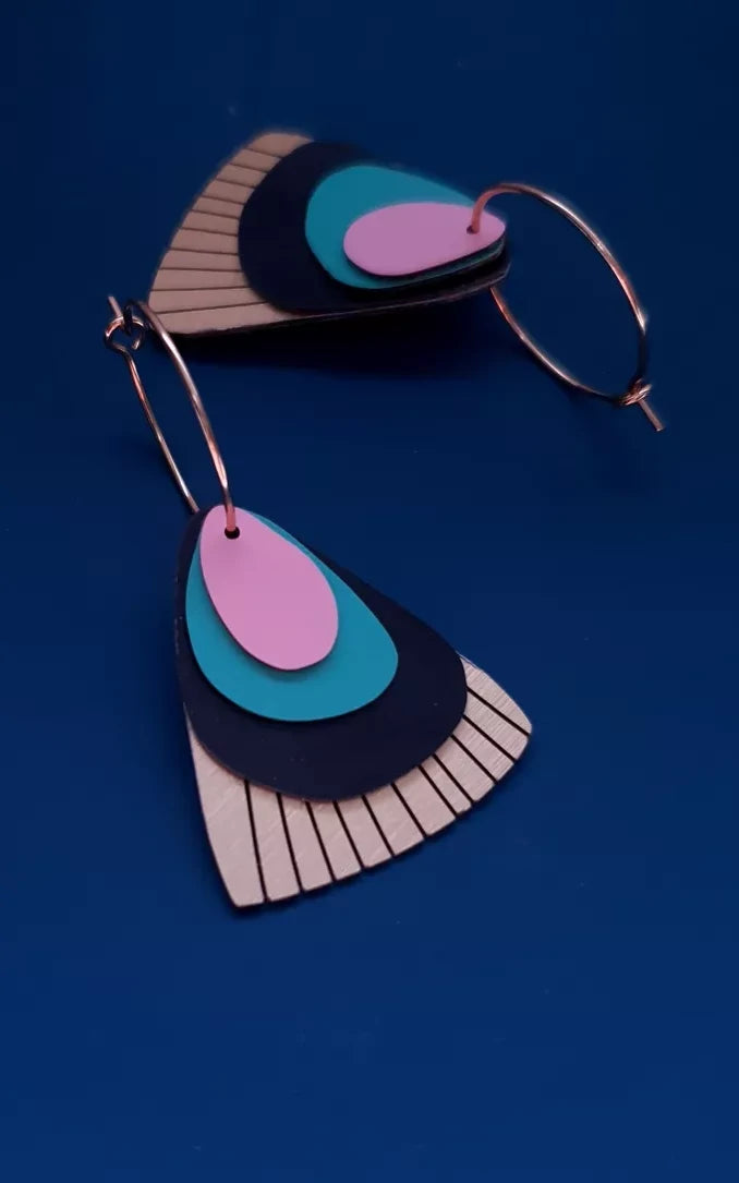 Marcello Western Earrings Black