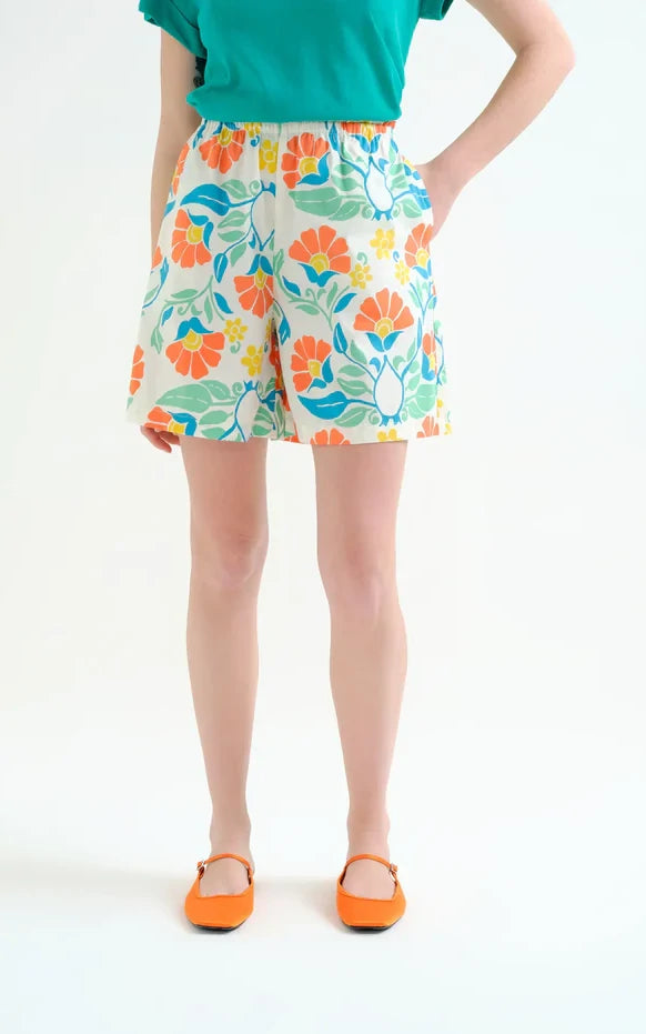 Compania Fantastica - Shorts With Big Royal Print