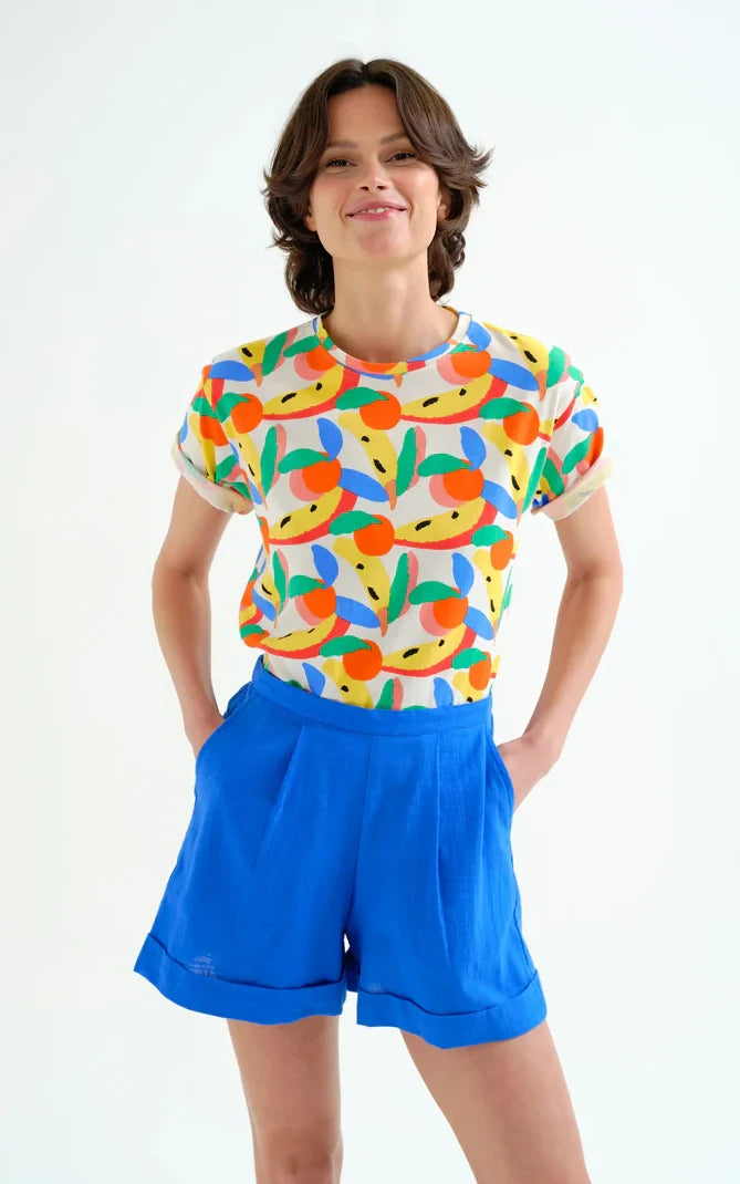 Compania Fantastica - T-shirt With Tutti Frutti Print Small