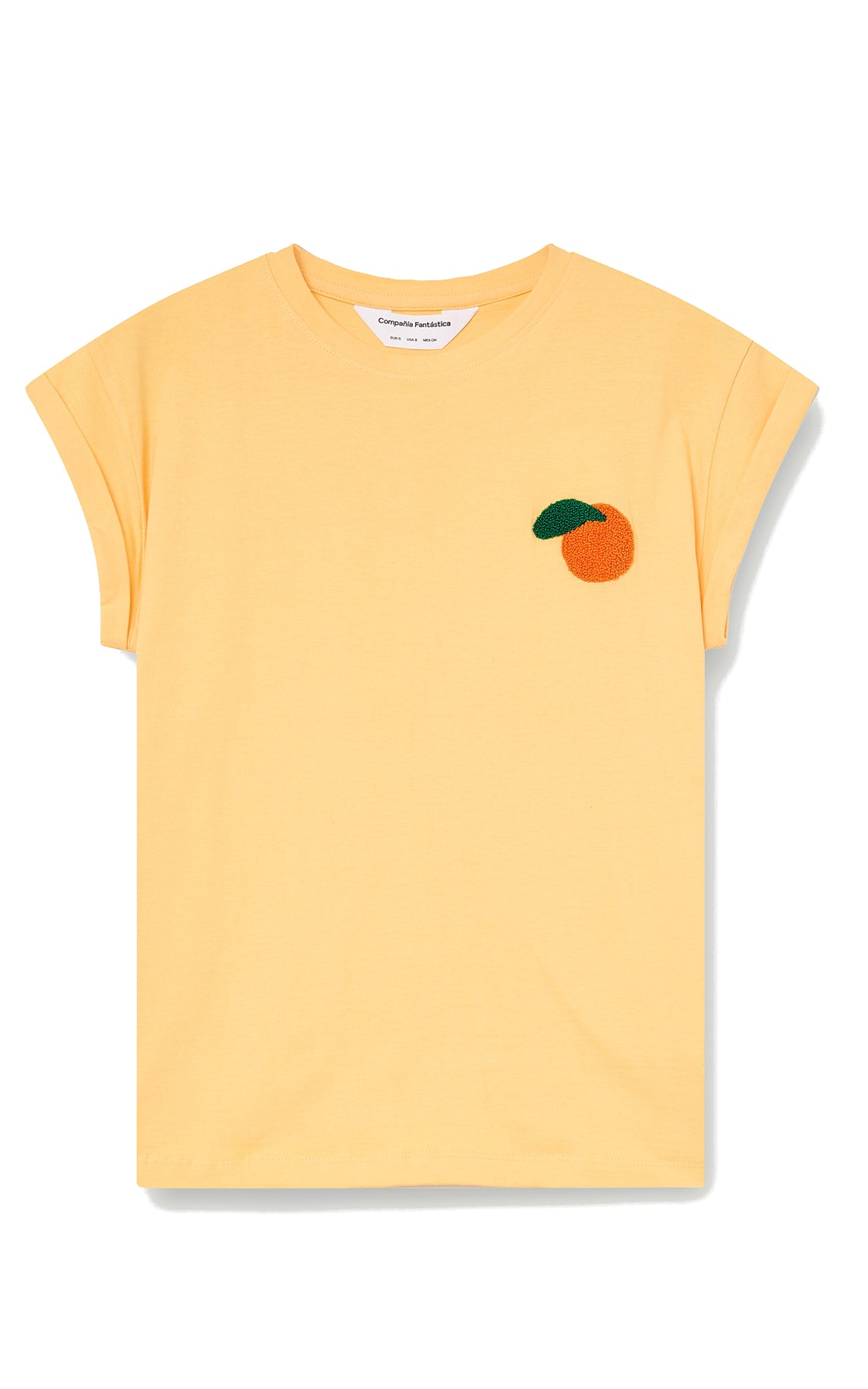 Compania Fantastica - T-shirt With Orange Embroidery