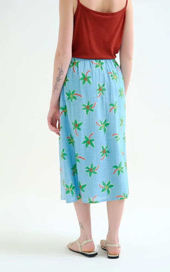 Compania Fantastica - Small Coconut Print Midi Skirt