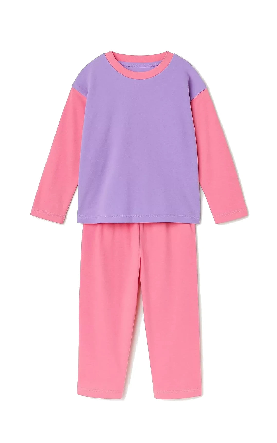 Pyjama Enfant Colorblock Rose