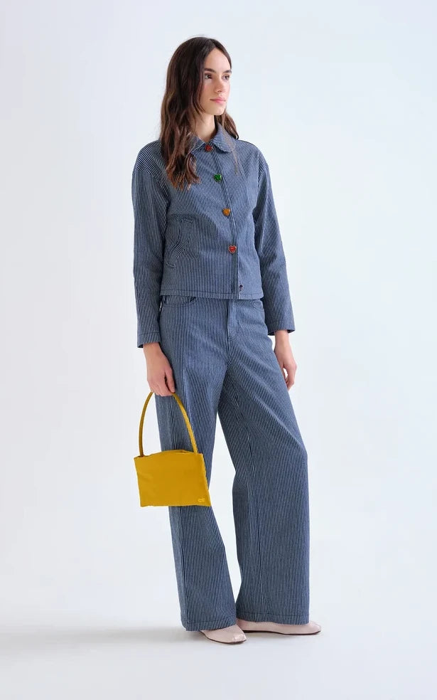 Compania Fantastica - Blue And White Striped Jeans