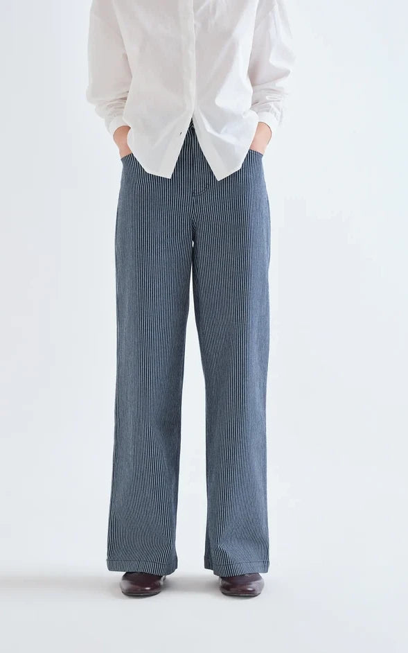 Compania Fantastica - Blue And White Striped Jeans