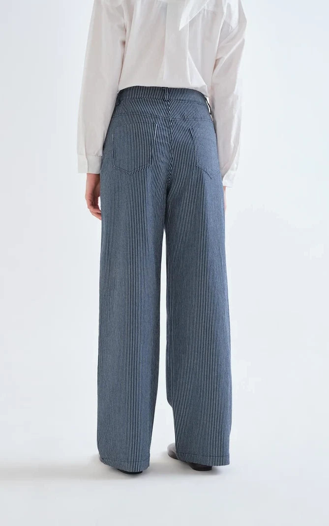 Compania Fantastica - Blue And White Striped Jeans
