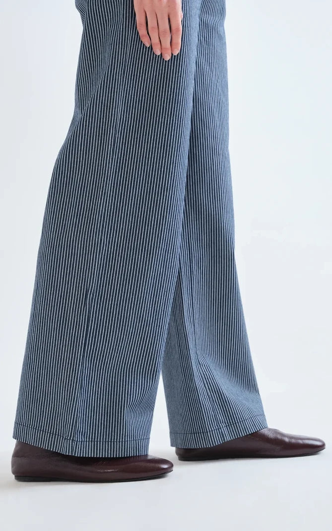 Compania Fantastica - Blue And White Striped Jeans
